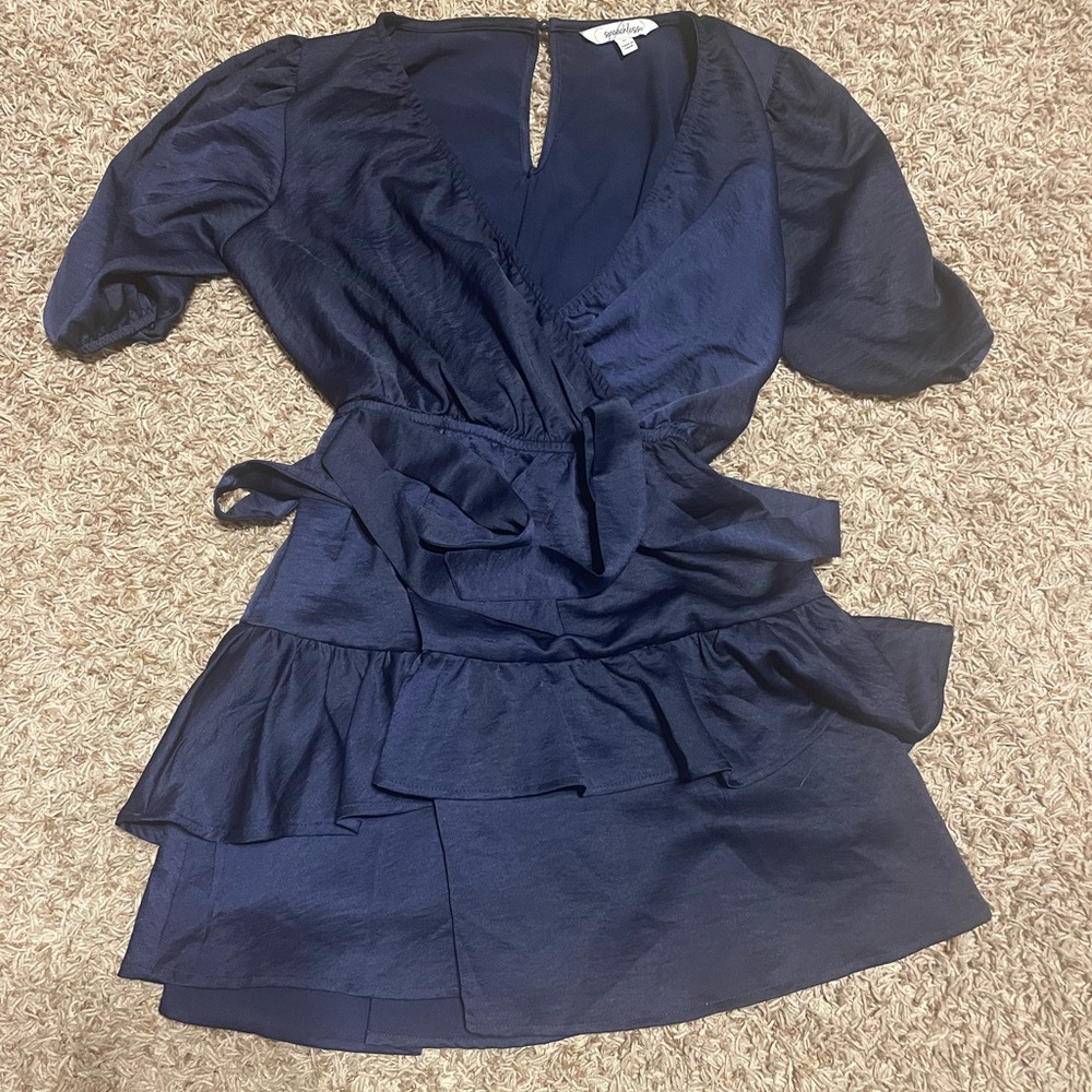 Navy Blue Short Dress